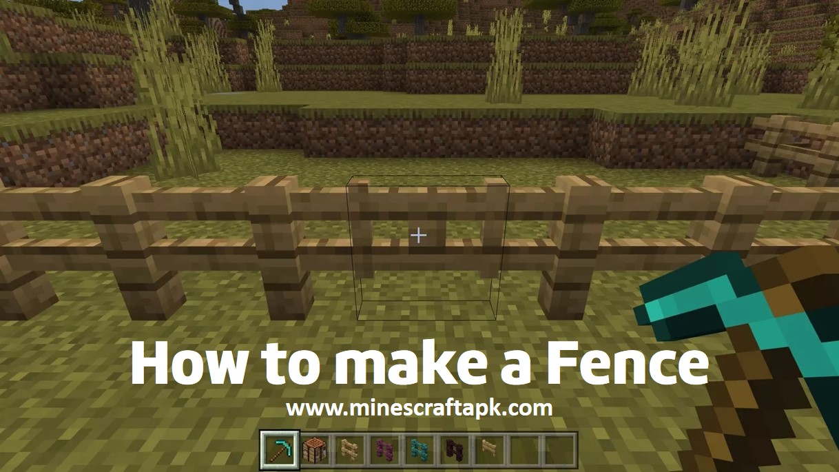 how to make a fence in minecraft